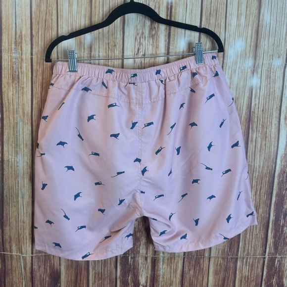 Sovereign Code Men’s Kahuna Stingray Print Swim Trunks Shorts Mauve Size Medium - Picture 4 of 12